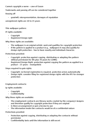 IP Workshop 1 Prep + Unit Tasks - Intellectual Property Law WS ...