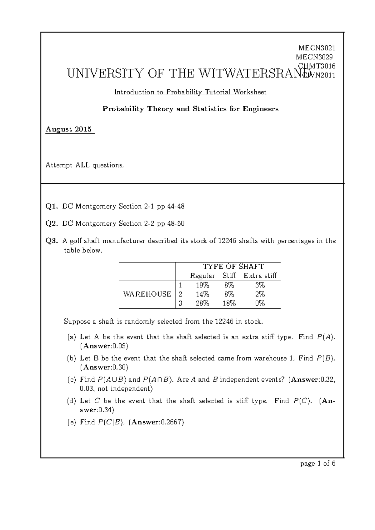 2015 +-+Tut+3+-+Introduction+to+Probability+theory+tut - UNIVERSITY OF ...