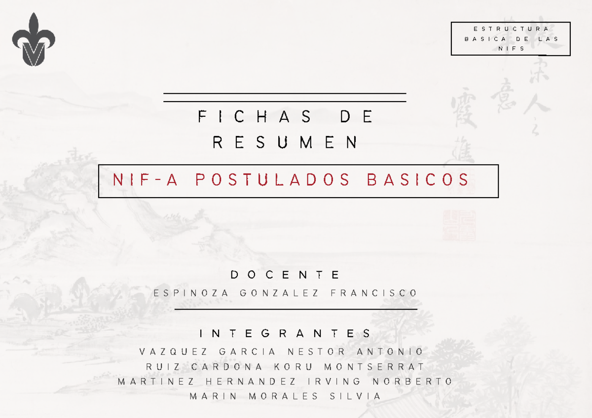 Postulados Básicos de la NIF: Fichas de Resumen y Ejemplos - Studocu