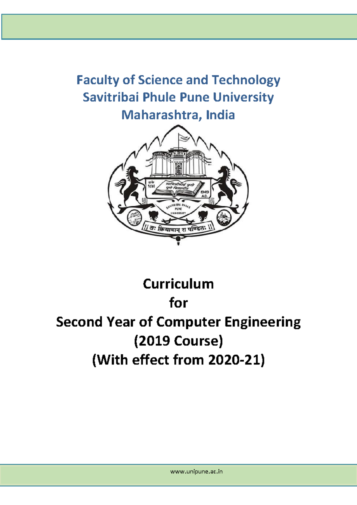 Curriculum for Second Year Computer Engineering (2019 Course ...