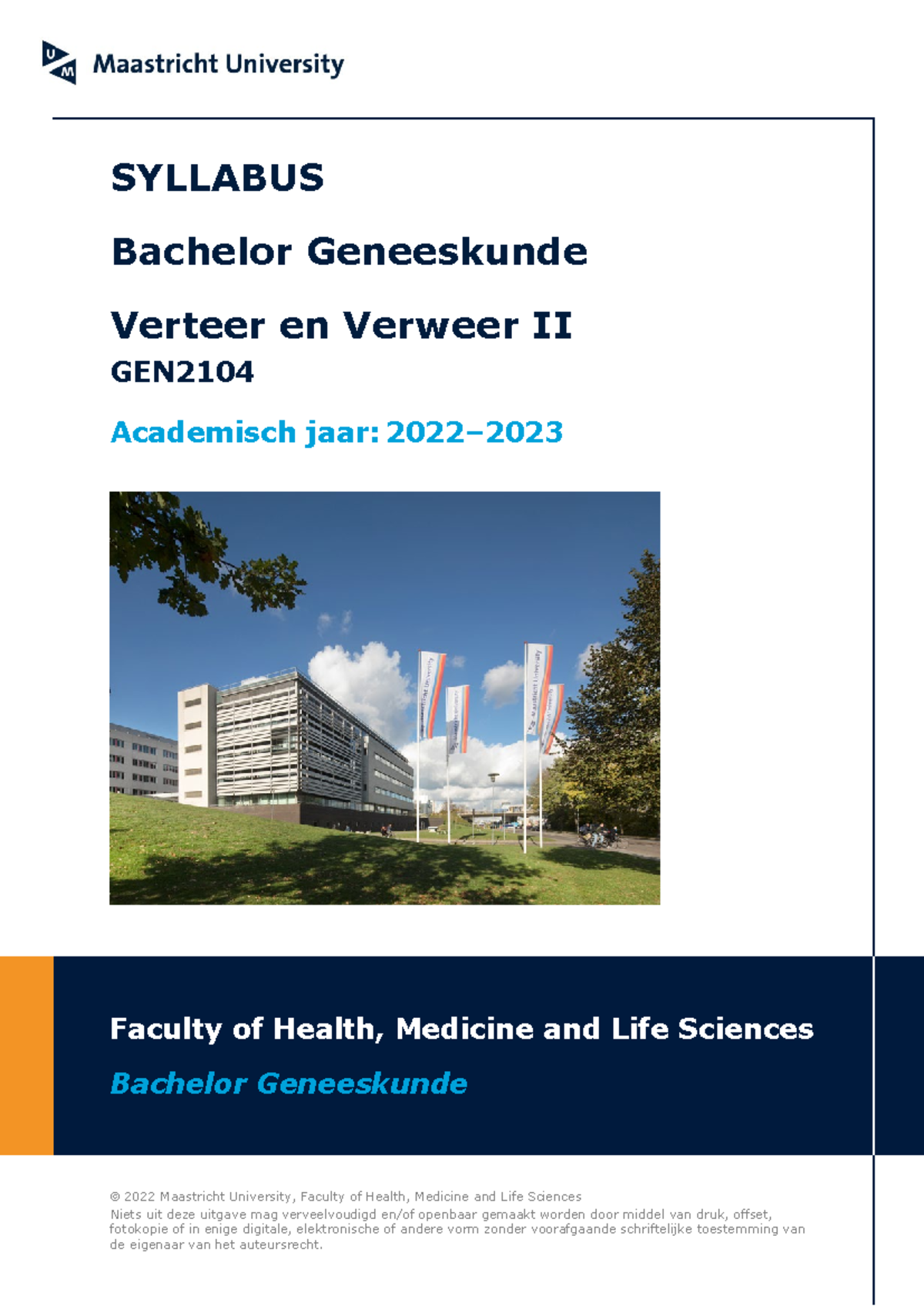 Syllabus GEN2104 2022-2023: Verteer en Verweer II - Bachelor ...