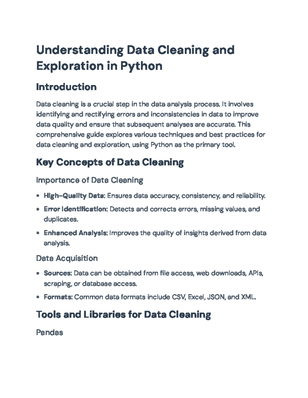Data Cleaning and Exploration Techniques in Python: A Comprehensive ...