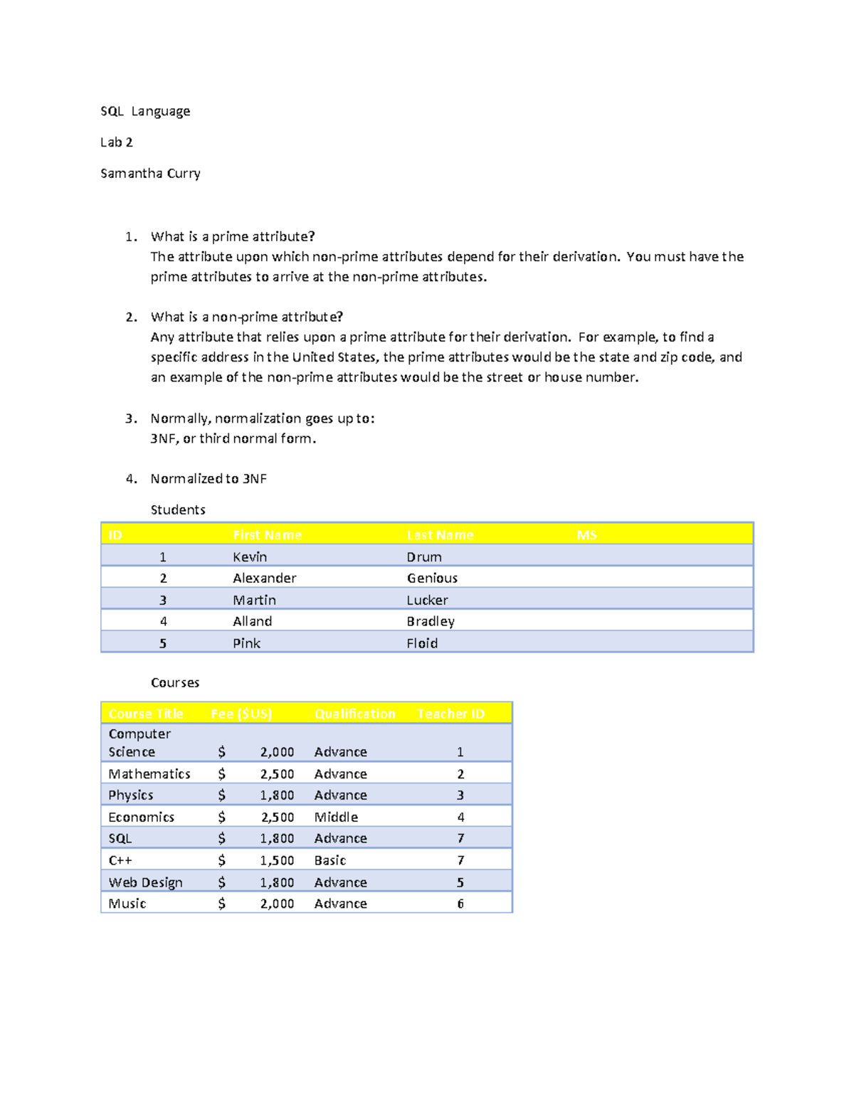 Lab 2 Assignment: Hands-On SQL Language Chapter 2 Analysis - Studocu