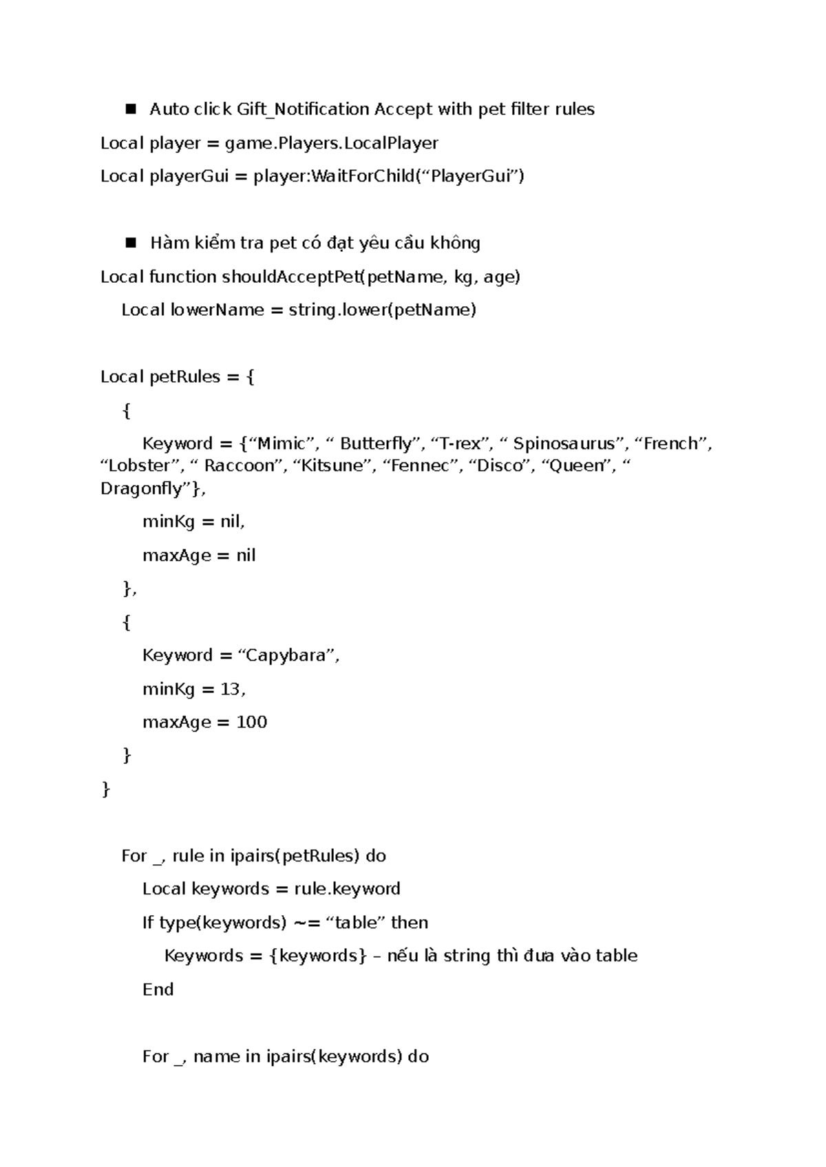 Auto Accept Script for Gift Notifications with Pet Filters - Studocu