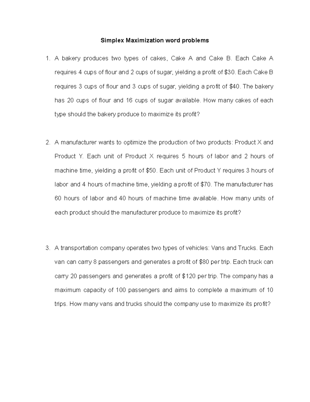 Simplex Maximization word problems.docx - Simplex Maximization word ...