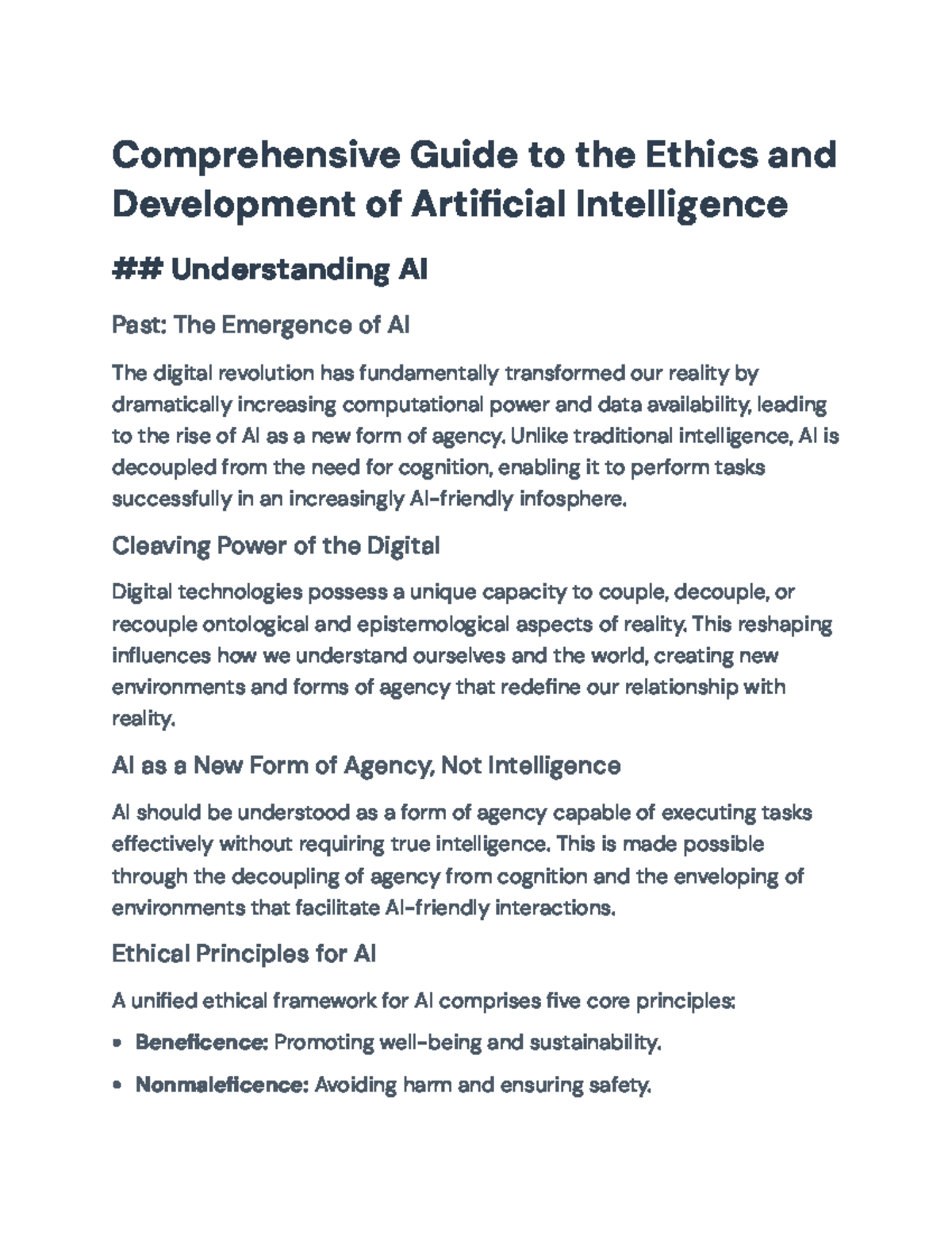 Comprehensive Guide to AI Ethics & Development Policies (AI 101) - Studocu
