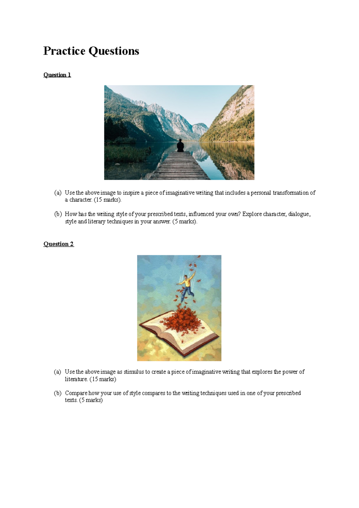 Reading to Write Sample Questions - Practice Questions Question 1 (a ...