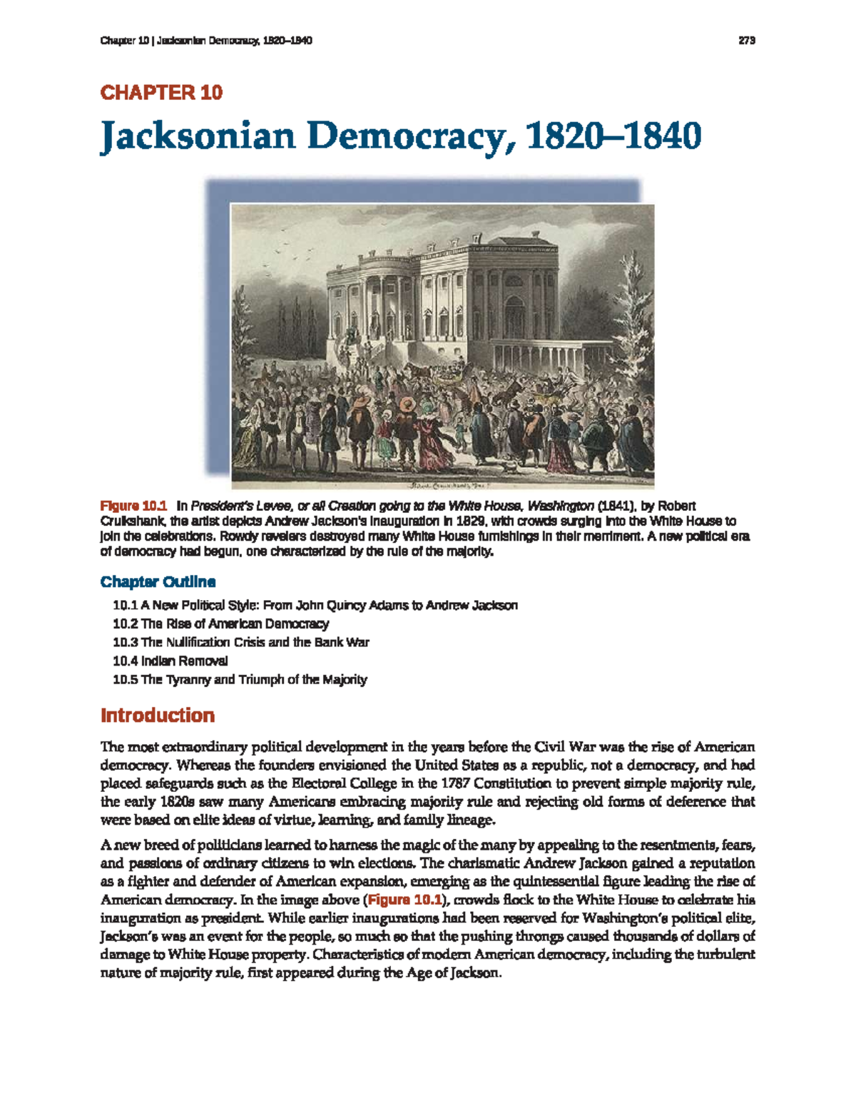 US History Chapter 10 Review Notes: Jacksonian Democracy Insights - Studocu