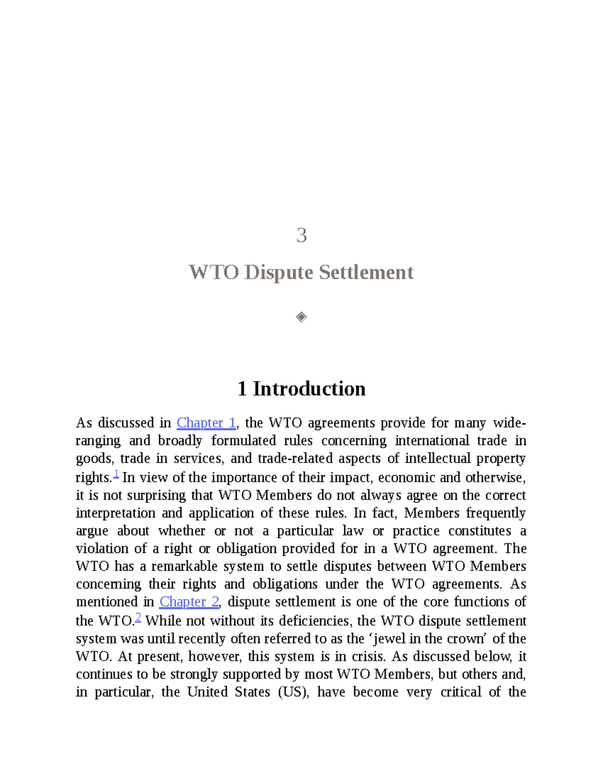 WTO Dispute Settlement Overview: Key Features and Jurisdiction - Studocu