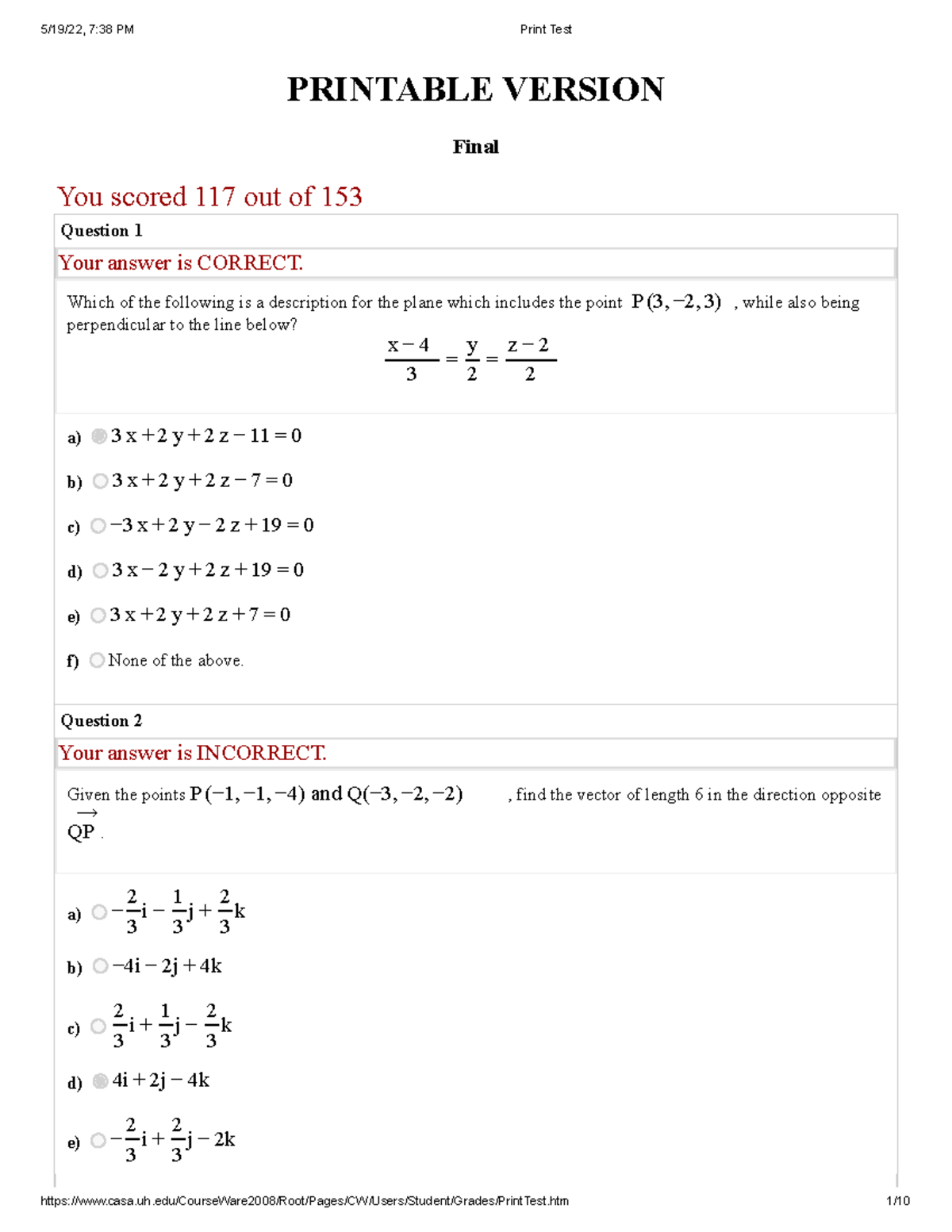 Calc 3 Final Exam Review 2023 - Fall Semester - Studocu