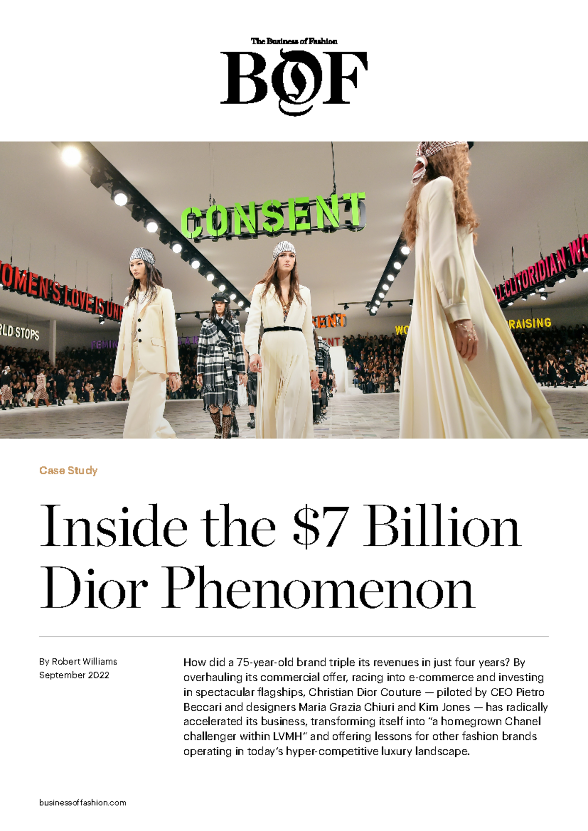 Dior Case Study: Unraveling the $7 Billion Dior Phenomenon - Studocu