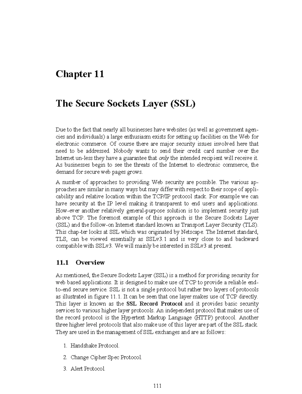 SSL Overview: Understanding the Secure Sockets Layer Protocols - Studocu