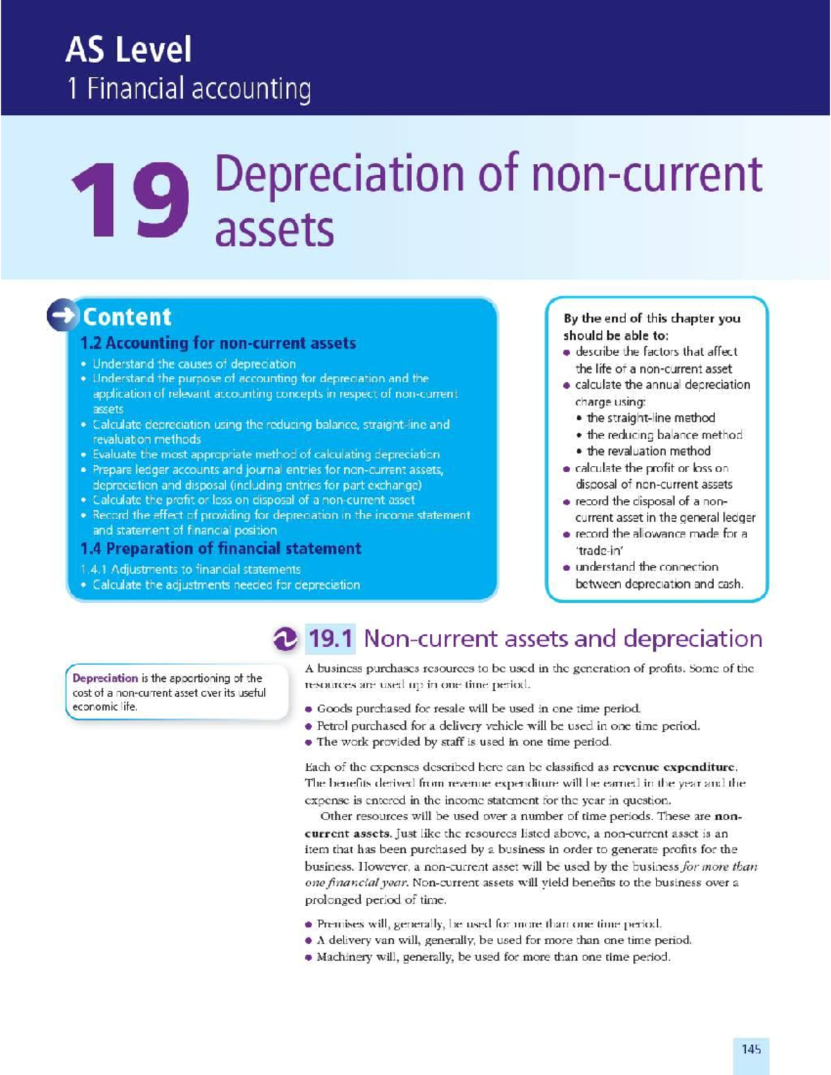 ACC Chapter 19: Understanding Depreciation of Assets in Financial ...
