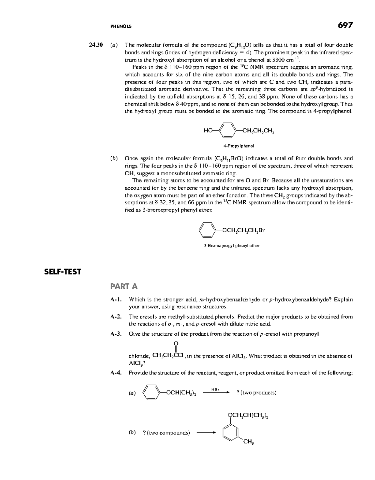 697 Organic Chemistry: Phenols & Aromatic Compounds Analysis - Studocu