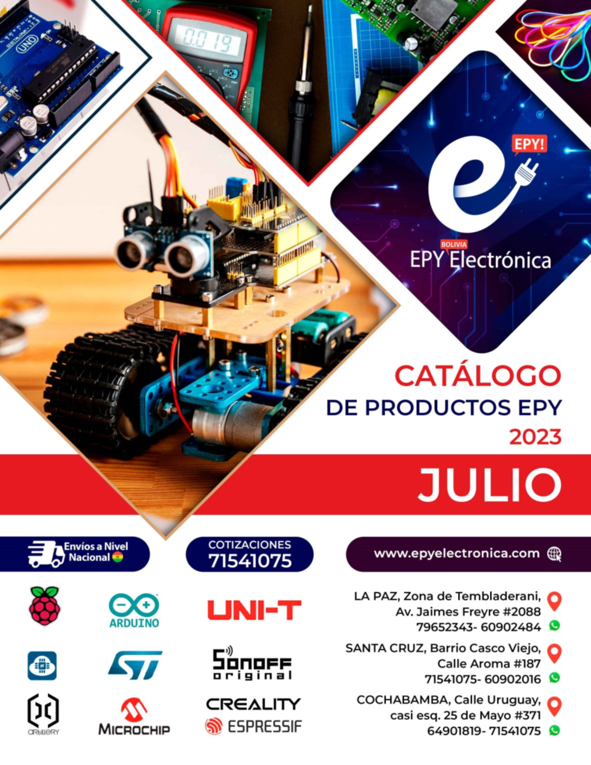 Catálogo EPY Electrónica - Julio 2023: Placas, Sensores y Módulos - Studocu