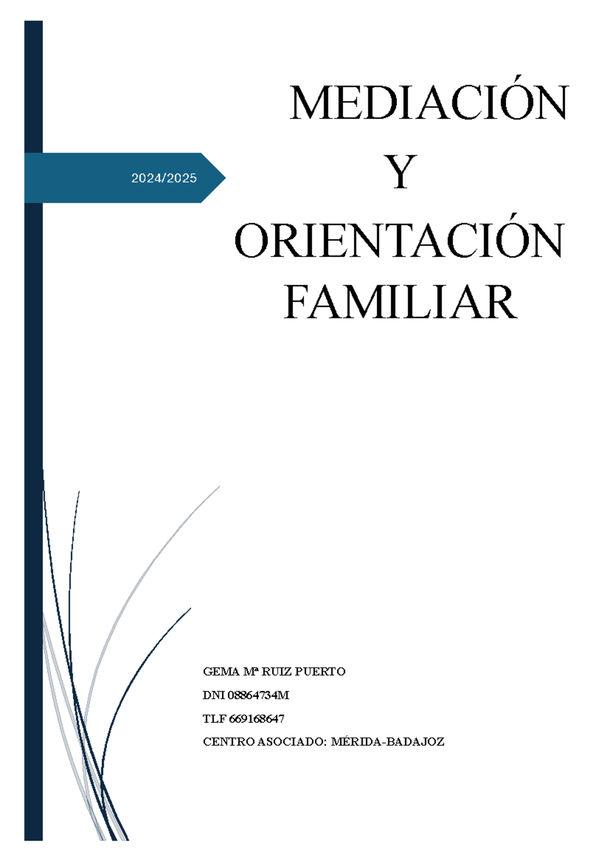 Gema Mª Ruiz Puerto , Mediación familiar - 2024/ MEDIACIÓN Y ...