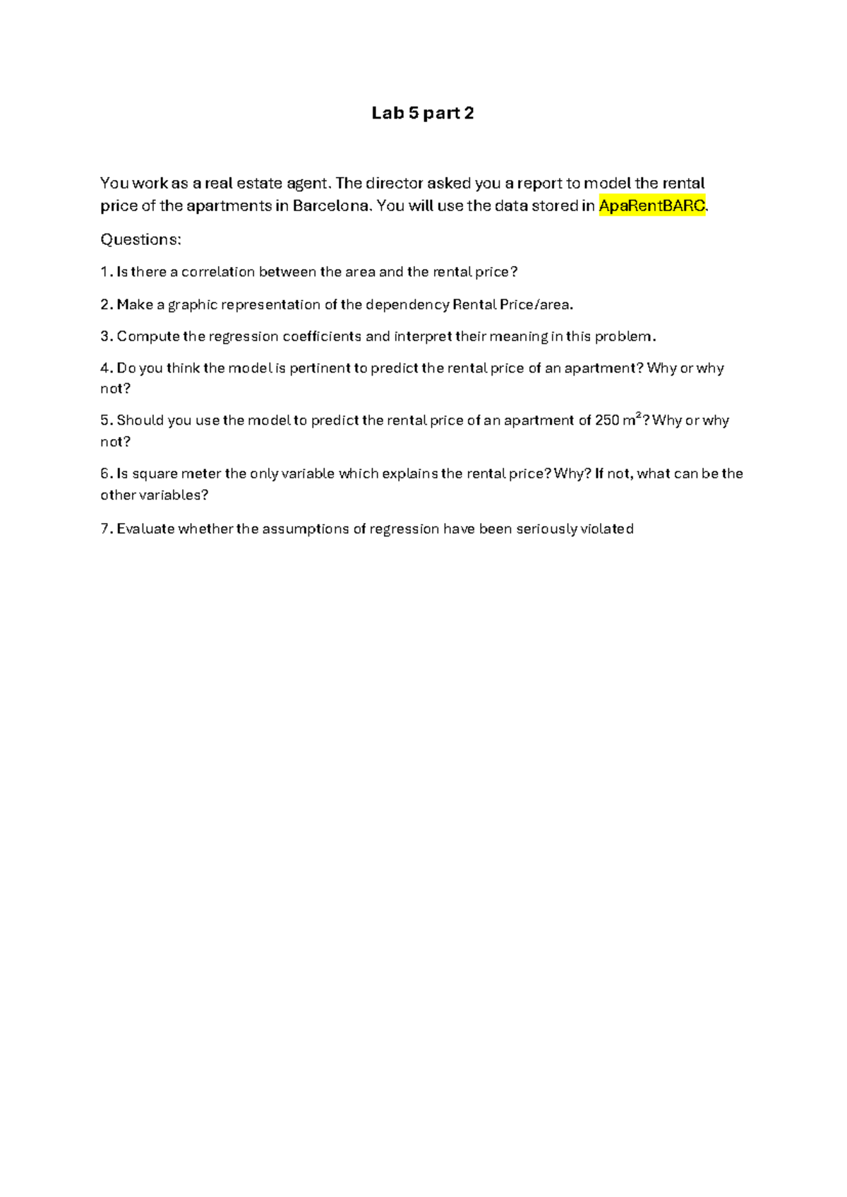 2026 Lab 5 Part 2 - Rental Price Modeling in Barcelona - Studocu