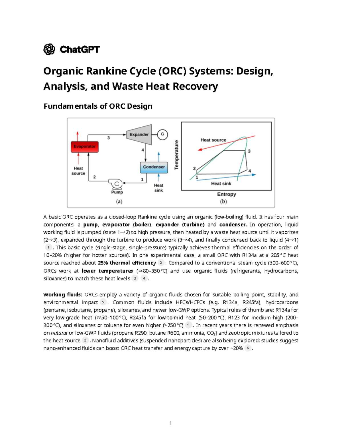 Organic Rankine Cycle (ORC) Systems: Design, Analysis & Waste Heat ...