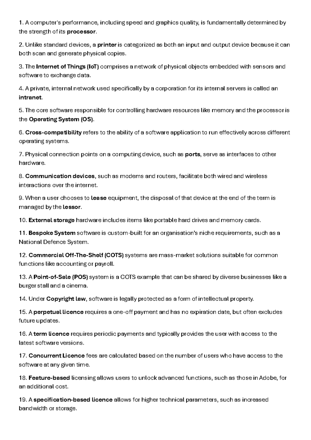 LIT QNS - Practice Questions on Technology and Law Concepts - Studocu