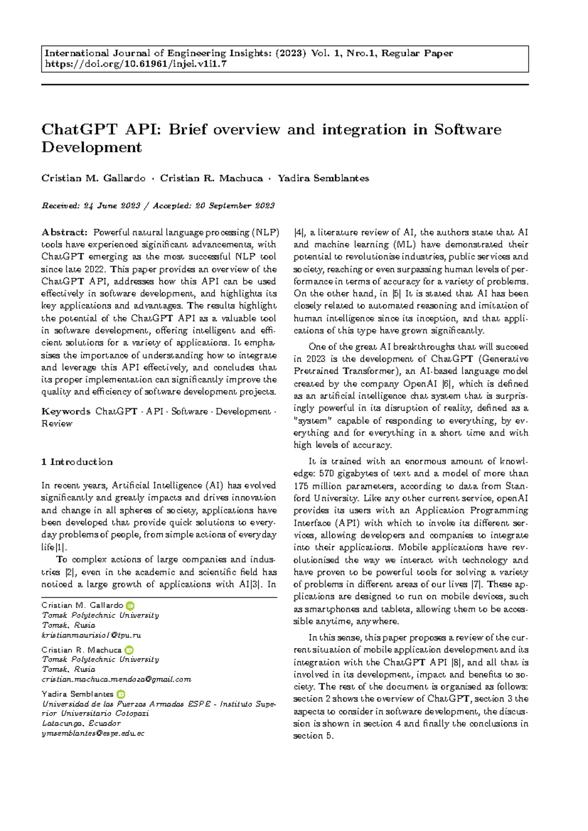 ChatGPT API in Software Development: Overview & Integration (ENG 101 ...