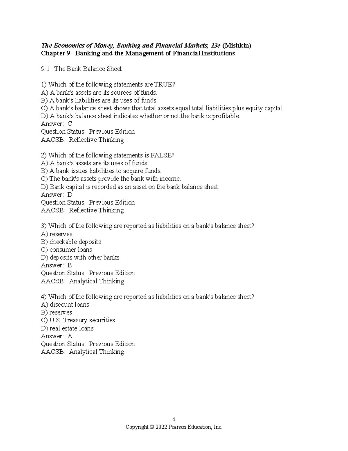 Chapter 9 - Banking and Financial Institutions Management (Econ 101 ...