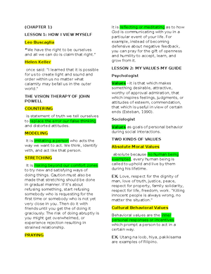 ETHICS 101: Reviewer for Module 1 - Key Concepts in Morality - Studocu