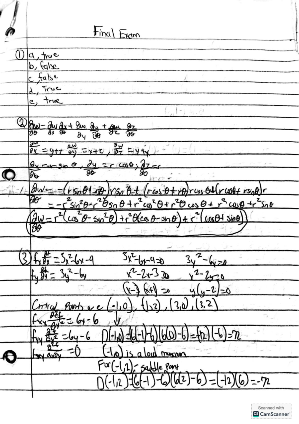 Final Exam Review: Calculus Concepts and Applications - Studocu