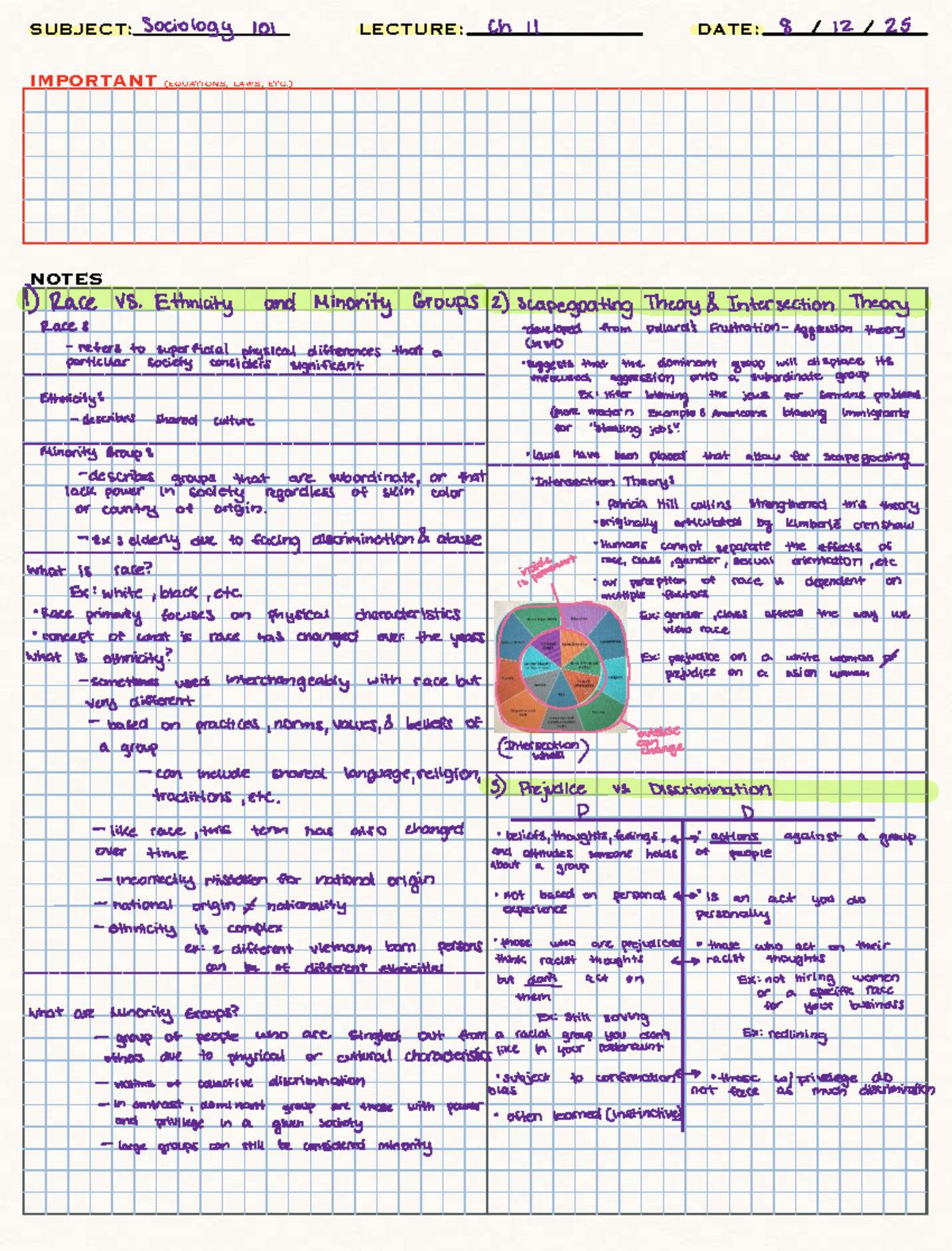 Sociology 101: Ch 11 Lecture Notes on Race, Ethnicity, and Minority ...