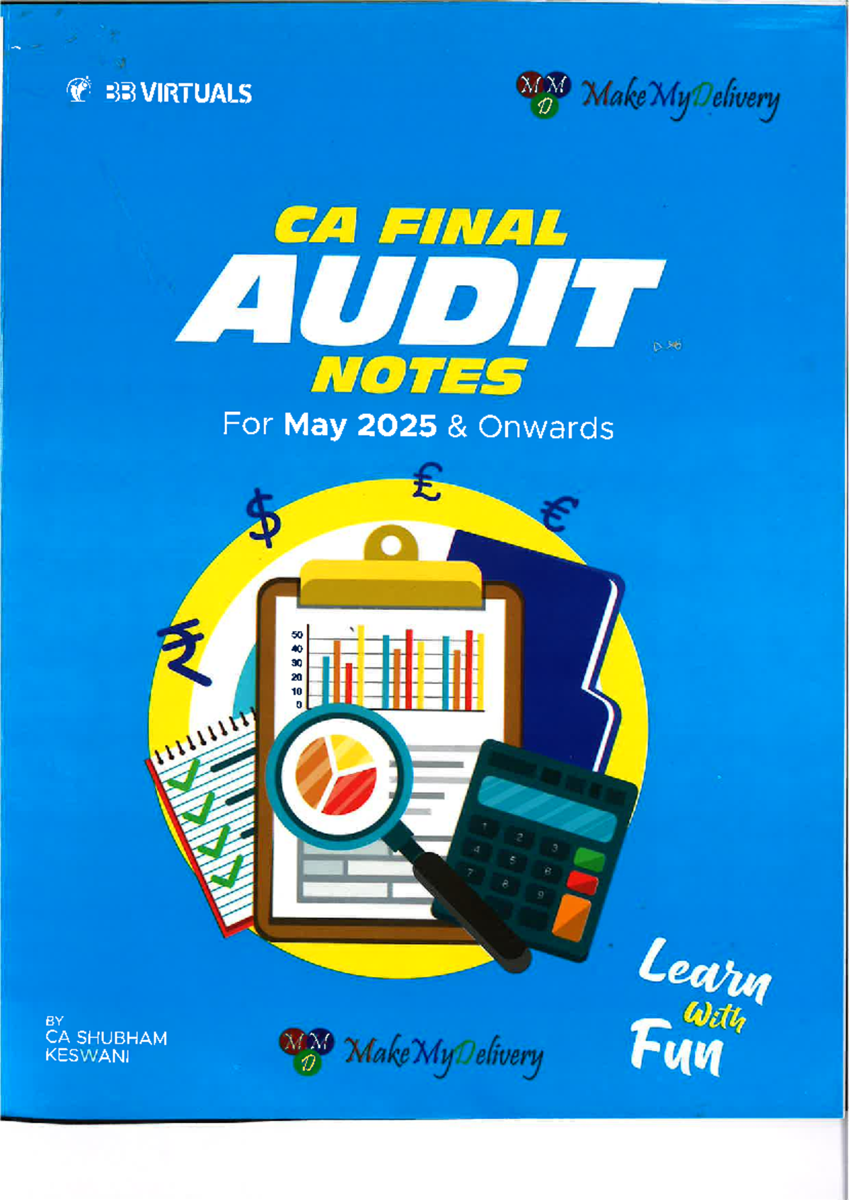 CA FINAL Audit Notes for May 2025 by Shubham Keswani - Study Guide ...