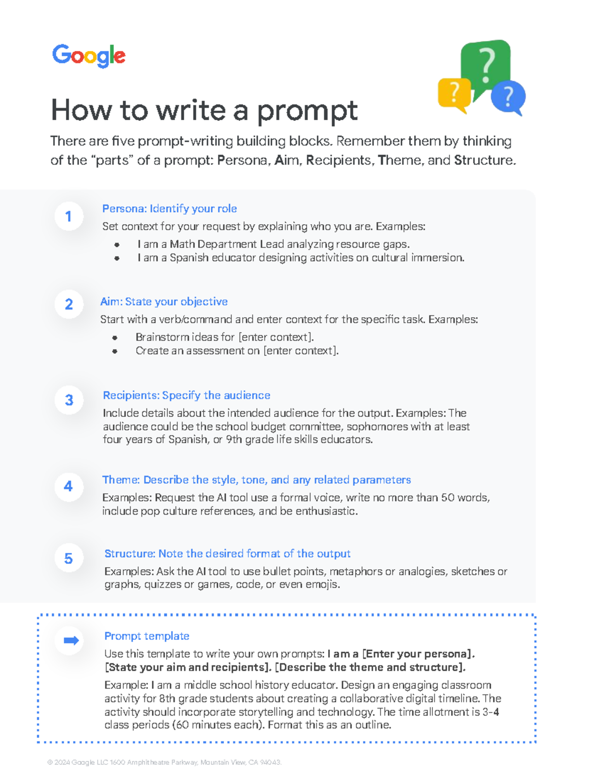 Effective Prompt Writing: Key Elements & Template Guide - Studocu