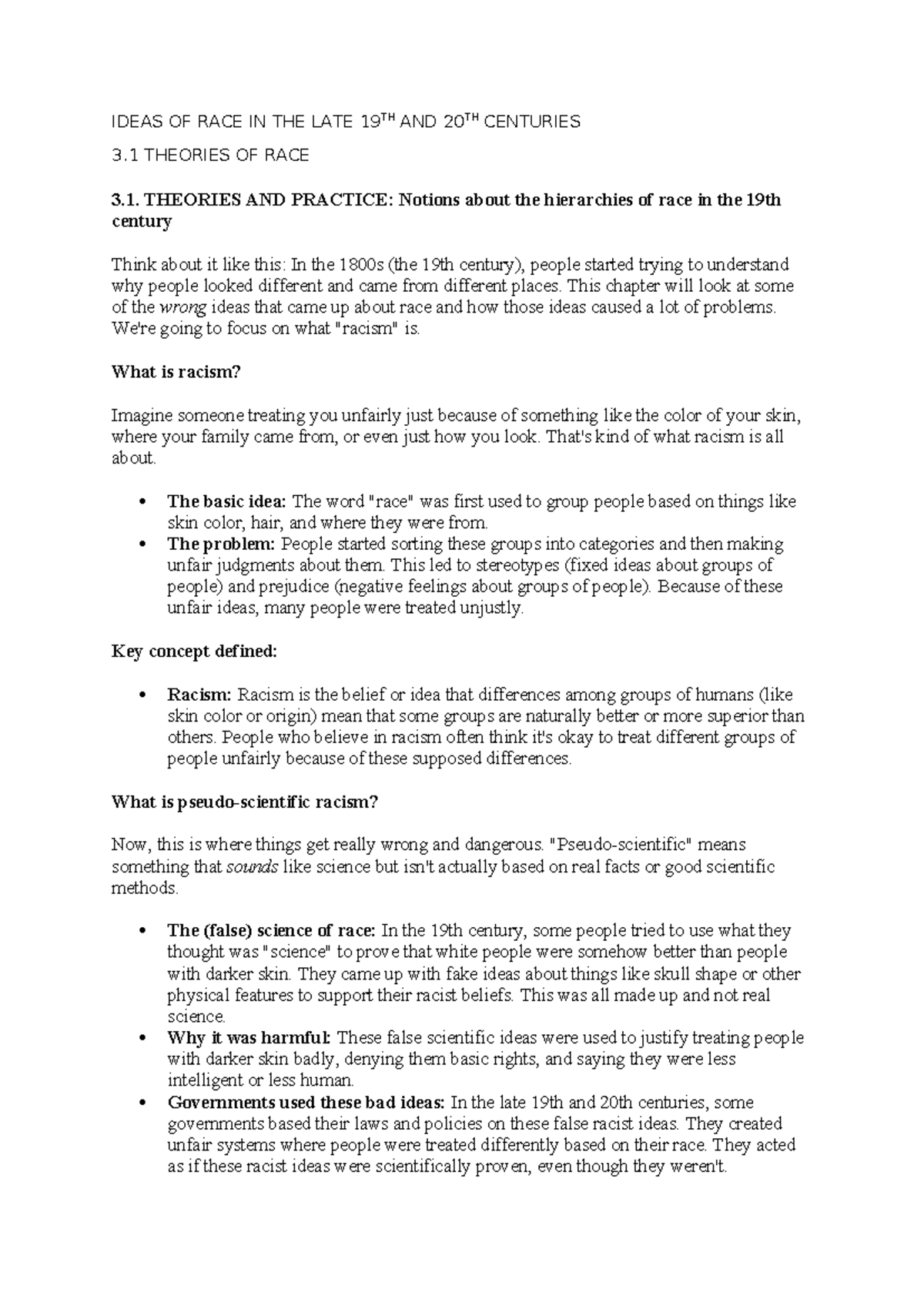 Theories of Race and Social Darwinism: 19th-20th Century Insights - Studocu