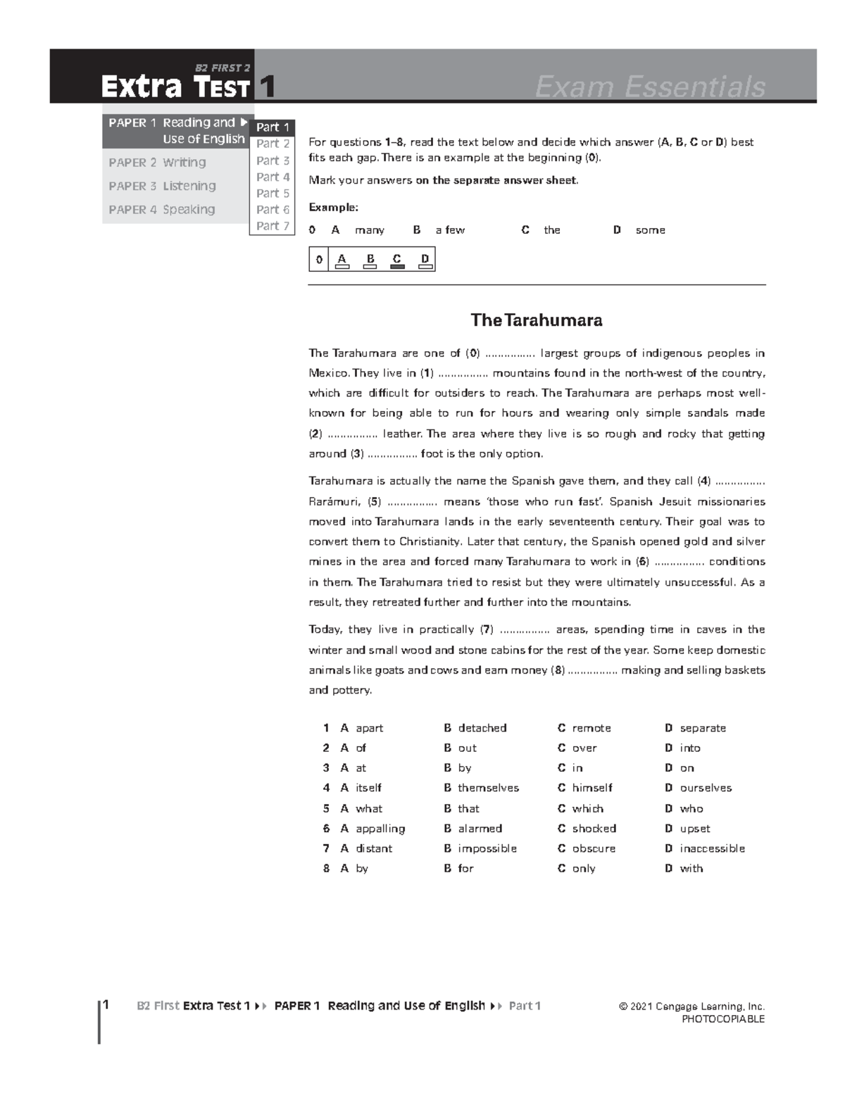 B2 First Extra Tests 1 & 2 - Exam Preparation for iNGLES B2 - Studocu