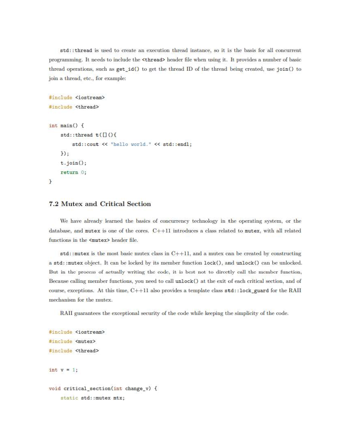 Parallelism in C++: Understanding std::thread and Mutex Basics - Studocu