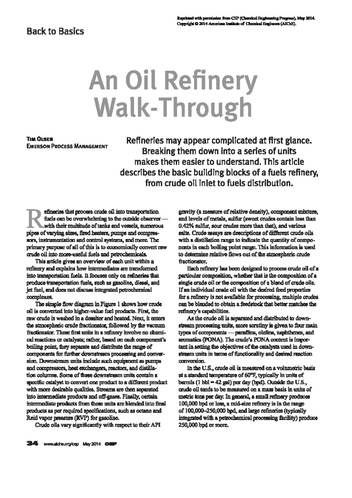 Petroleum Refinery Basics: Understanding Fuel Production Processes ...