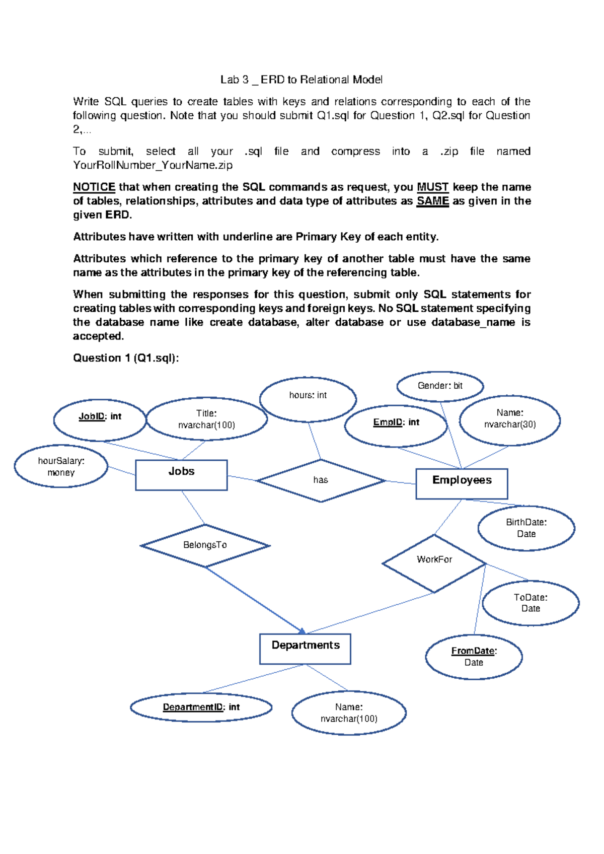 Lab3 ERD2Relational Fa2022-1 - Lab 3 _ ERD to Relational Model Write ...
