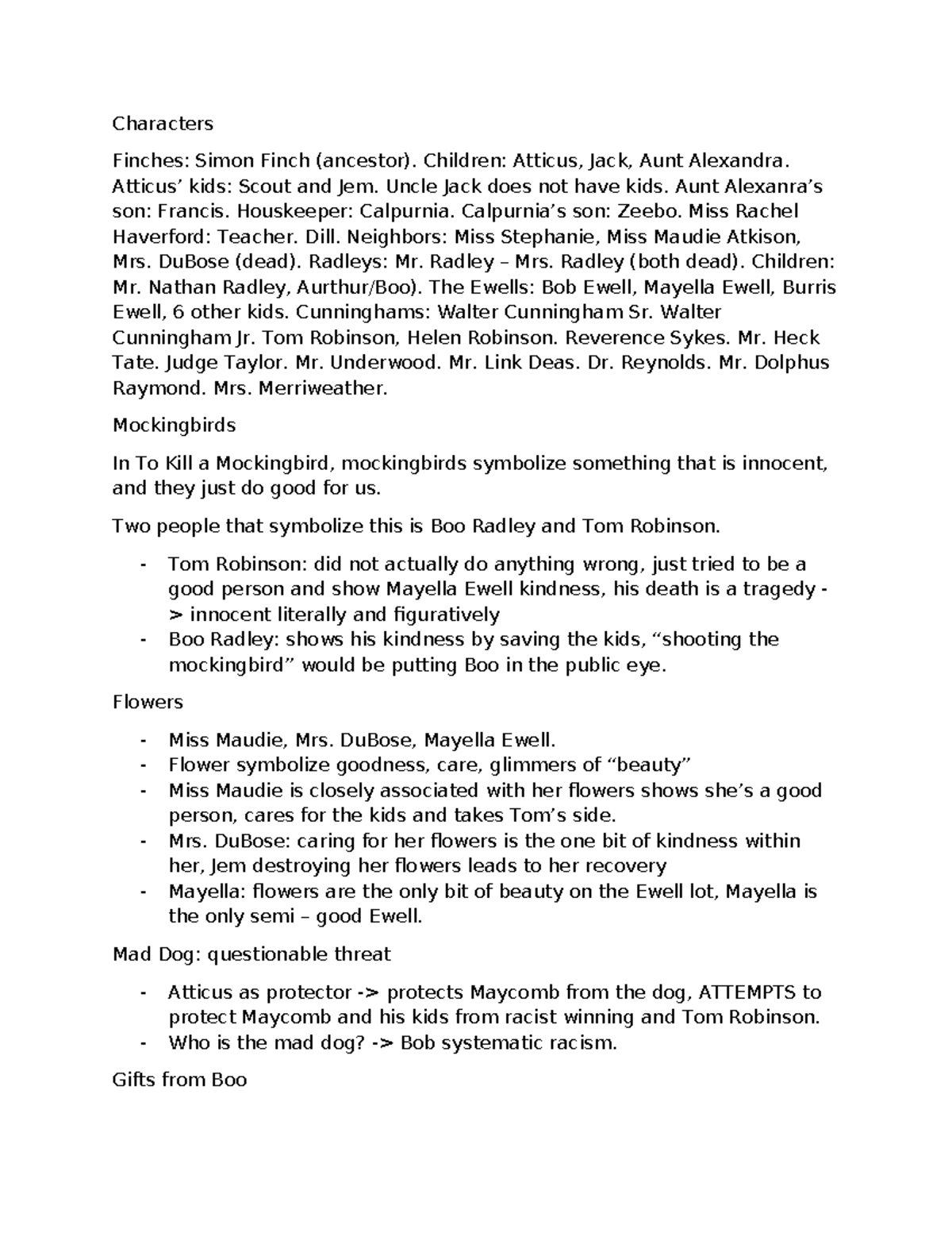 To Kill a Mockingbird Analysis: Symbols, Themes, and Characters ...