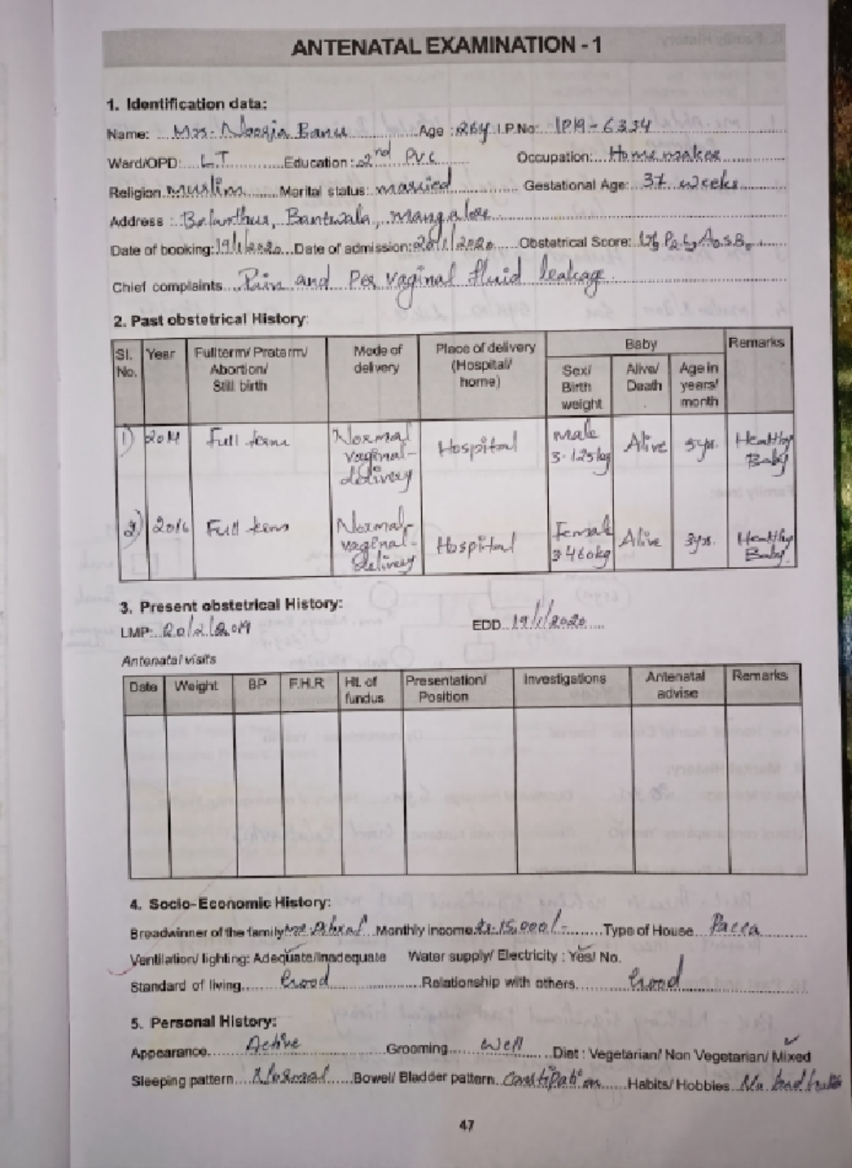 Antenatal Examination Guidelines and Best Practices - Studocu