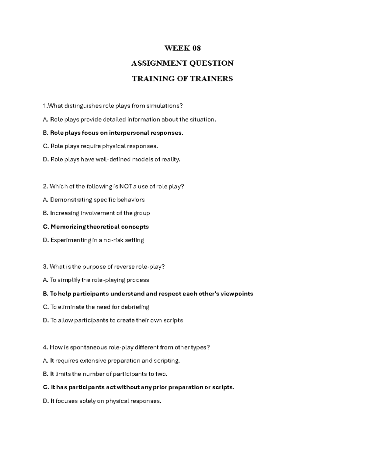 Assignment 8 Solutions - WEEK 08 ASSIGNMENT QUESTION TRAINING OF ...