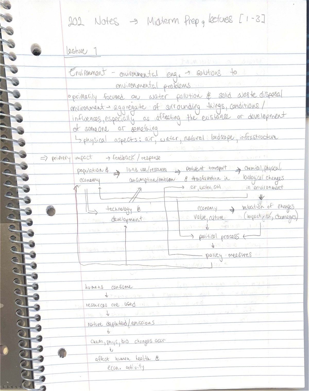 202 Midterm Prep Notes: Environmental Engineering Challenges - Studocu