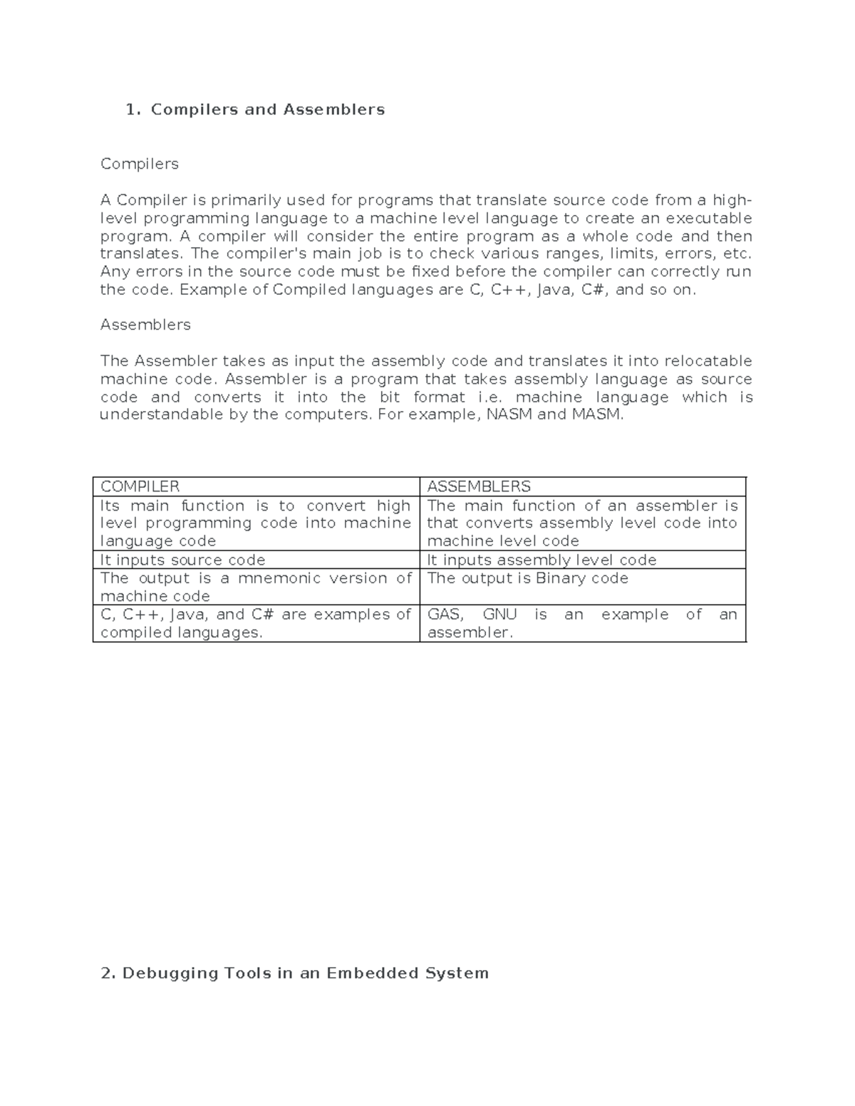 Week 3 - Assignment - Tools and Peripherals - Compilers and Assemblers ...