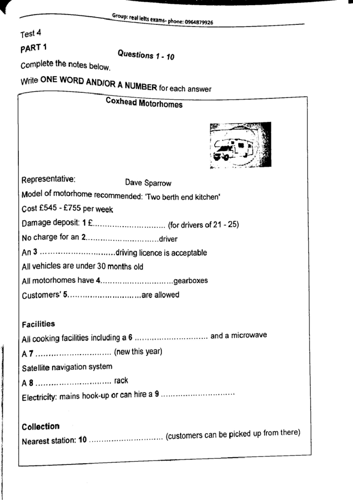 Lis 4 - Listening Test Questions & Notes for IELTS Preparation - Studocu