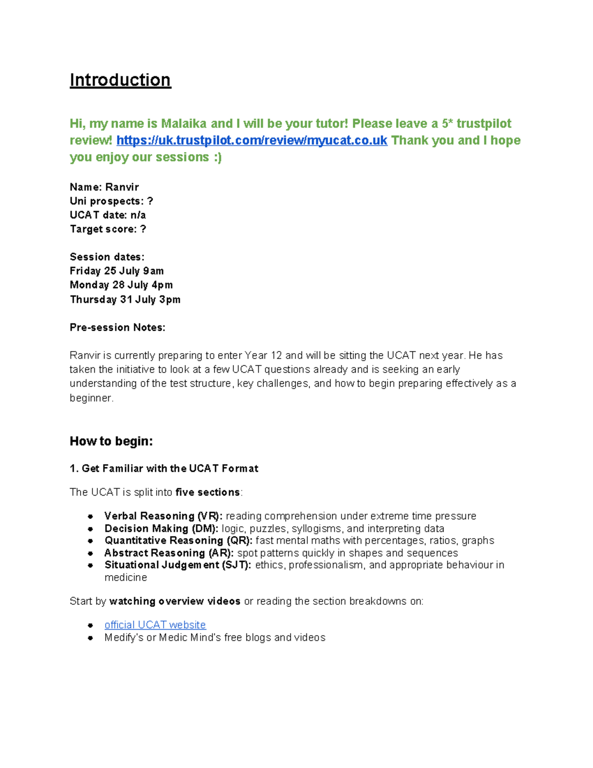 DM - UCAT Decision Making Strategies and Practice Guide - Studocu