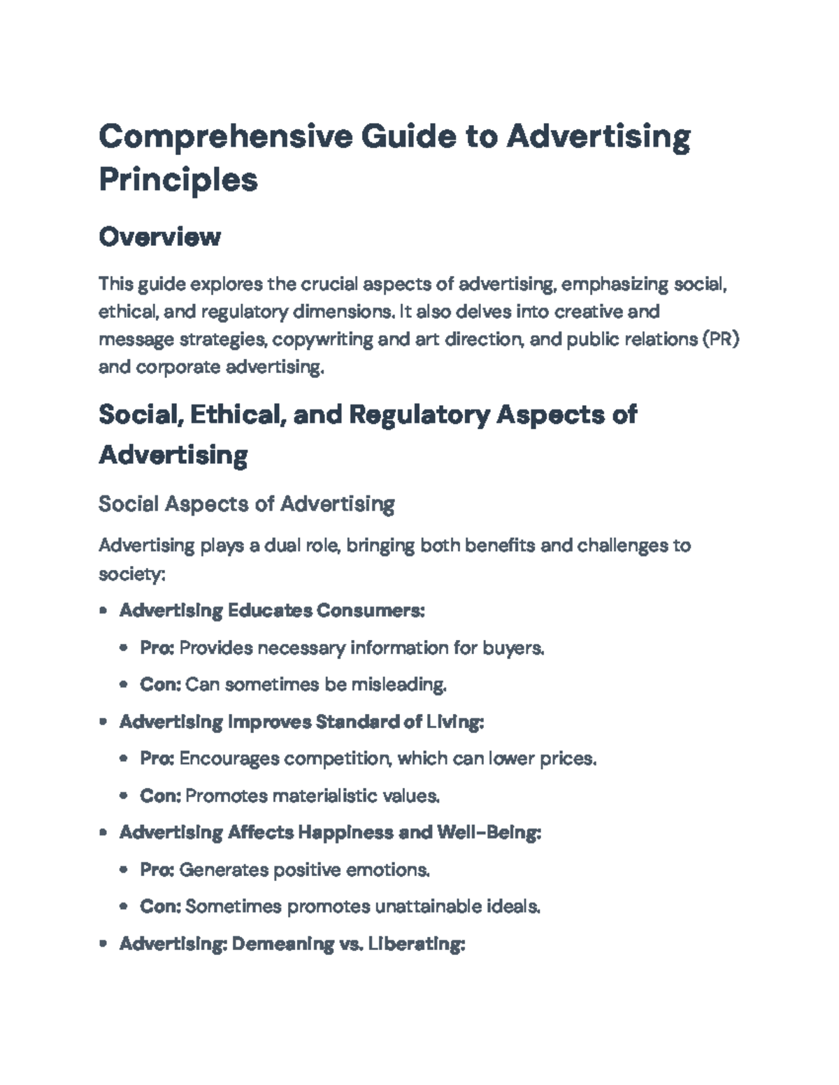 Advertising Principles: Social, Ethical, and Regulatory Insights ...