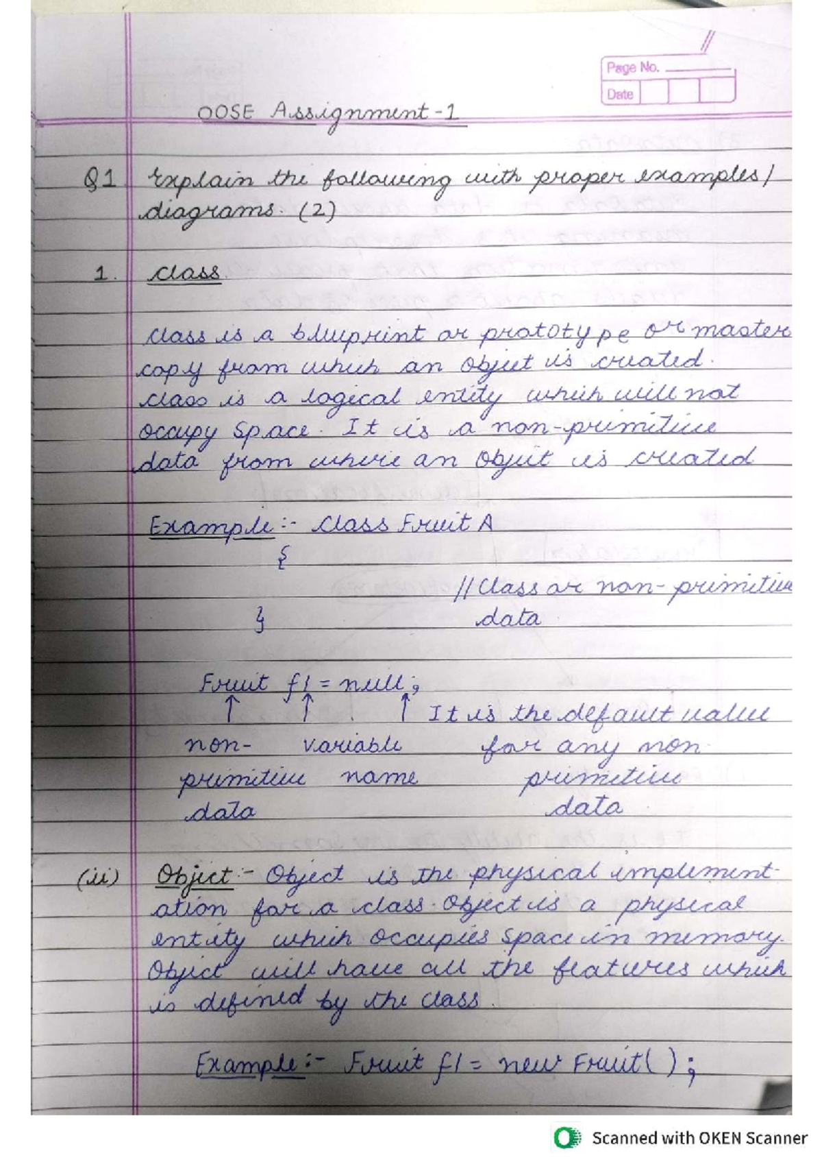 OOSE Assignment 1 - concepts of object-oriented software engineering ...