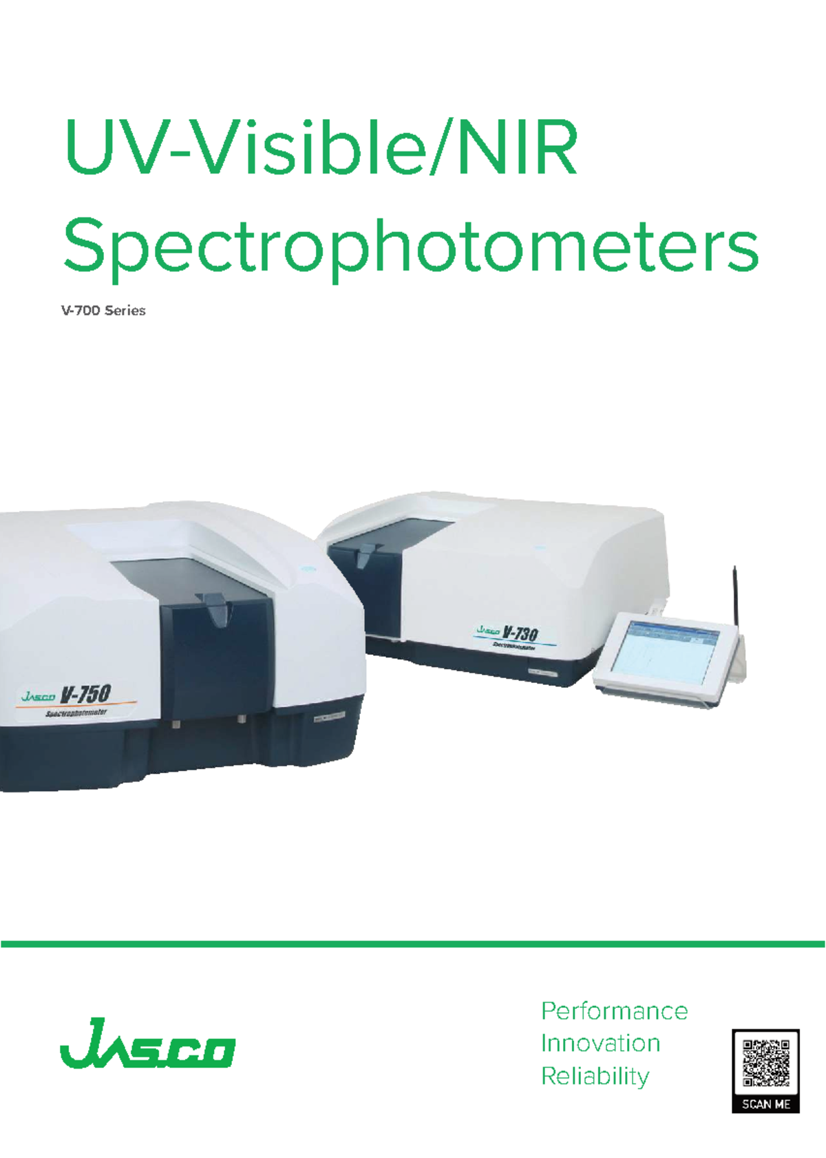 V 700 Spectrophotometer Brochure: Features & Applications Overview ...
