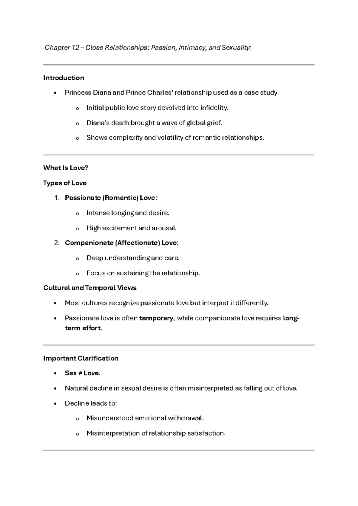 Chapter 12 & 13 SPVV Revision: Love, Relationships, and Prejudice ...
