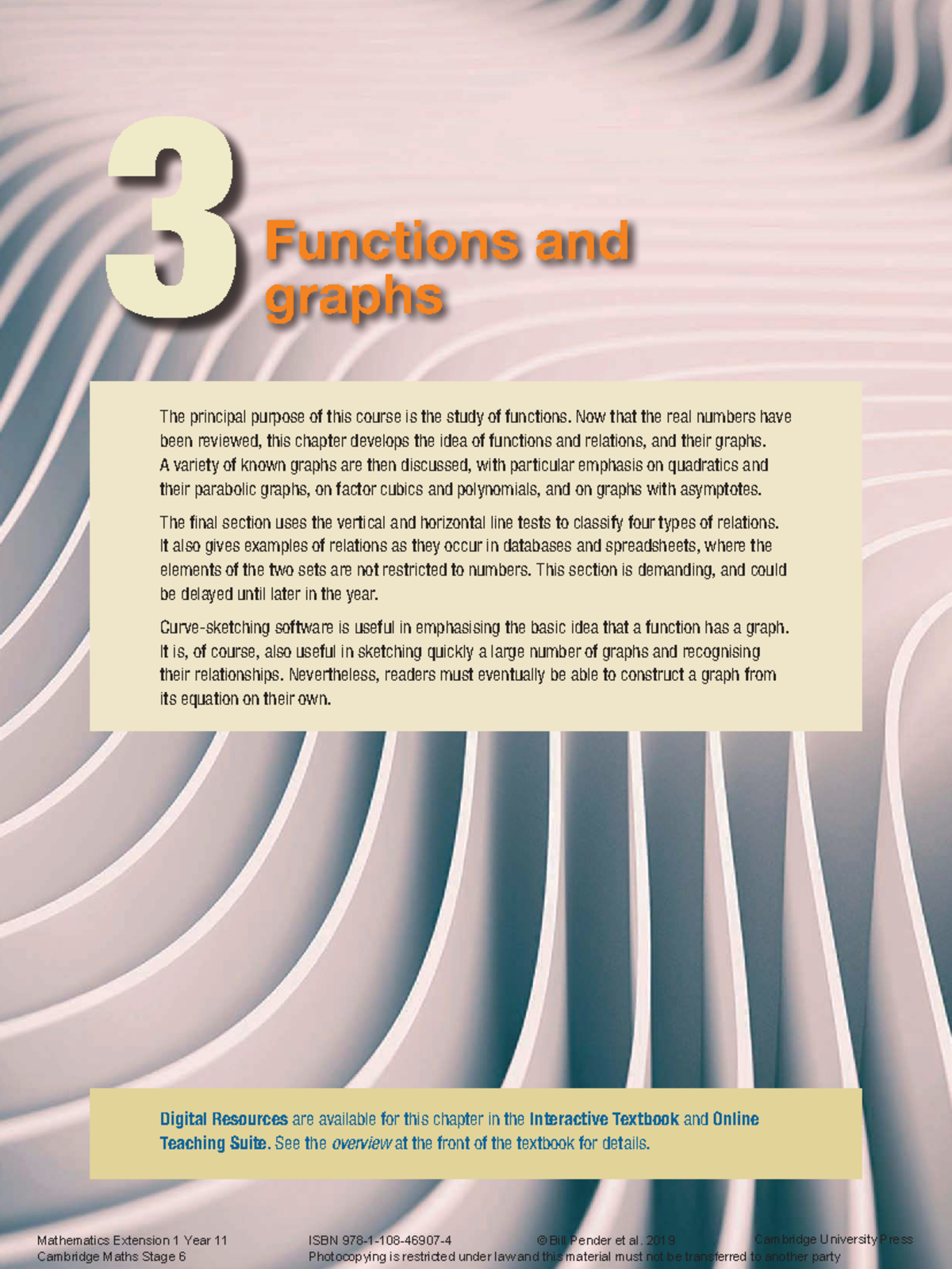 Mathematics Extension 1 Year 11: Chapter 3 Functions & Graphs Notes ...