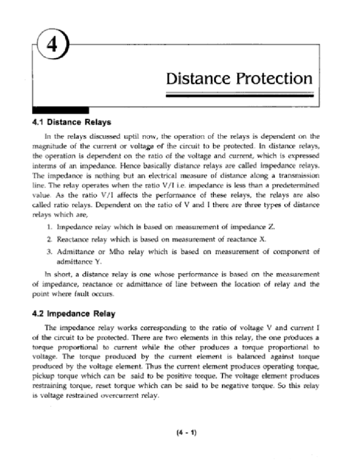Distance Protection: Understanding Distance Relays and Their Types ...
