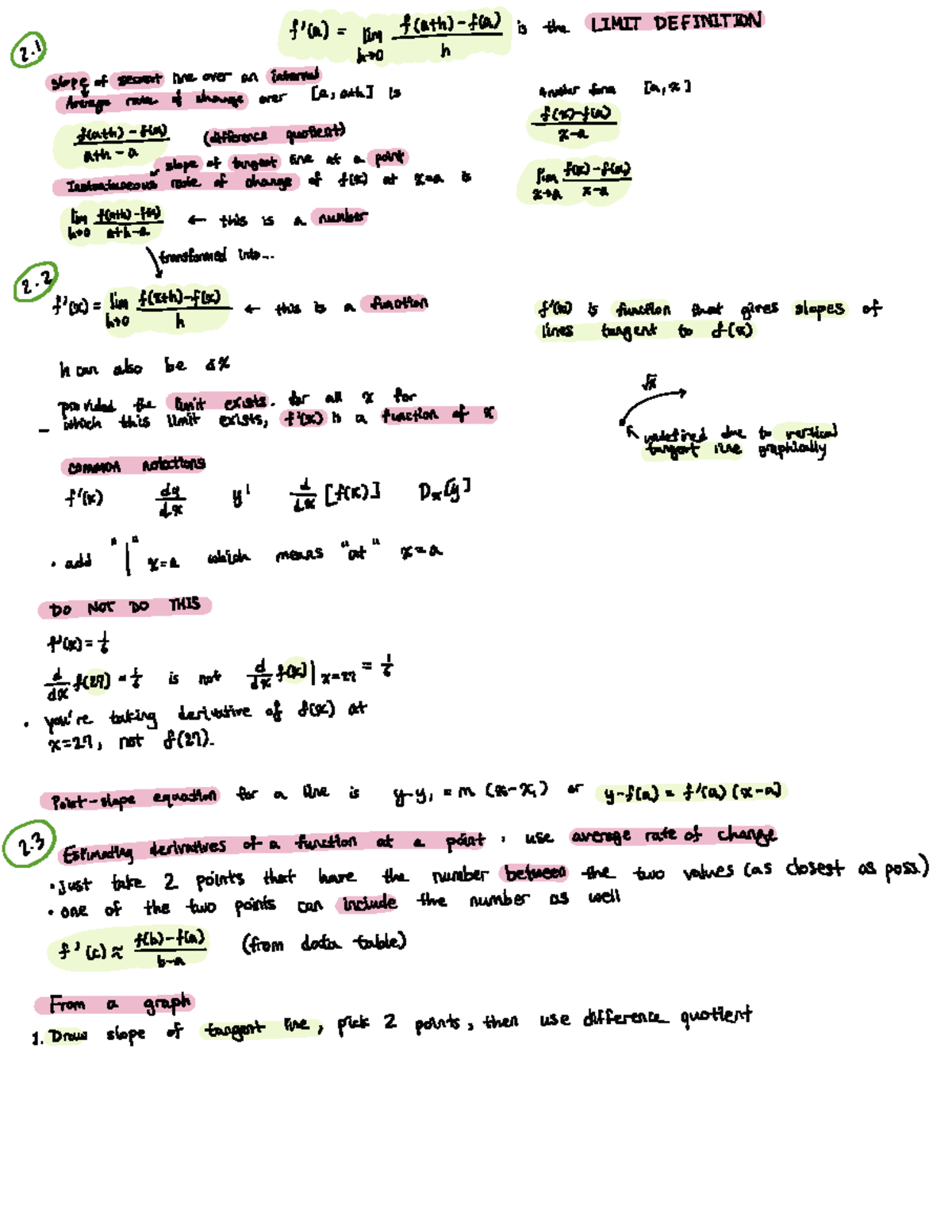 Calculus 2024-25: Understanding Limits and Differentiability Concepts ...
