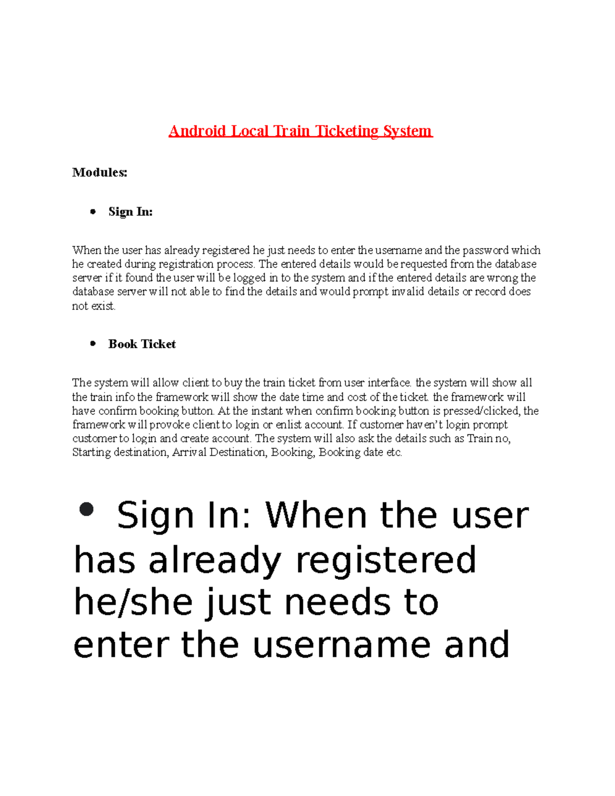19f0257 SE Project - Android Local Train Ticketing System Overview ...